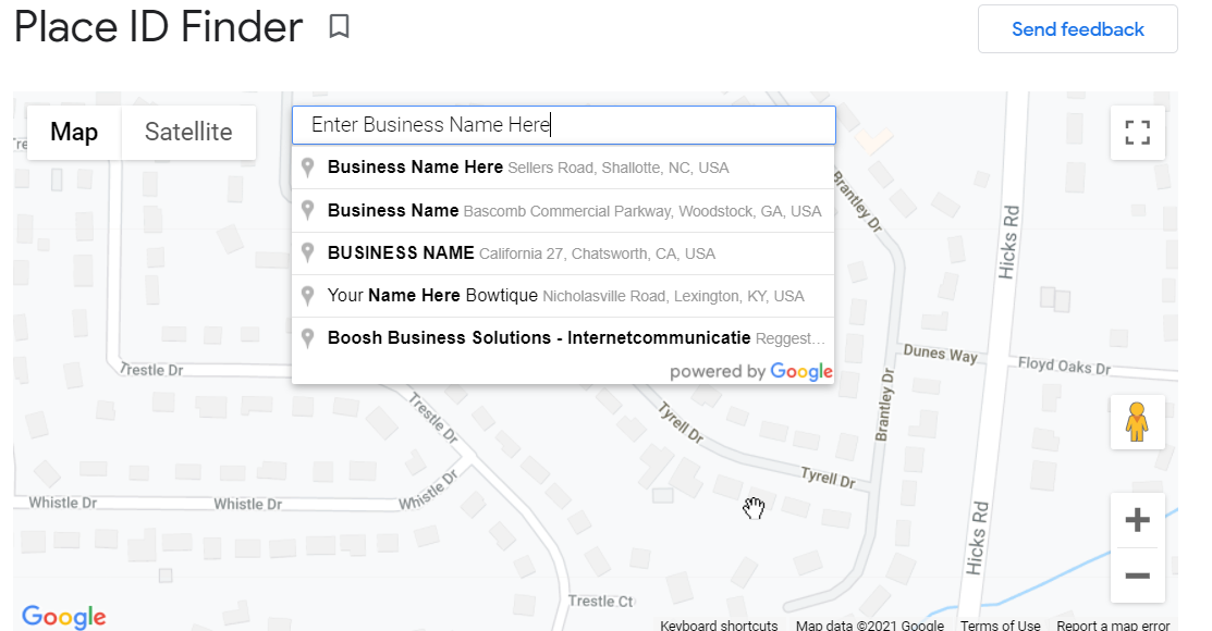 How do I find my Google Place ID for my service area business?