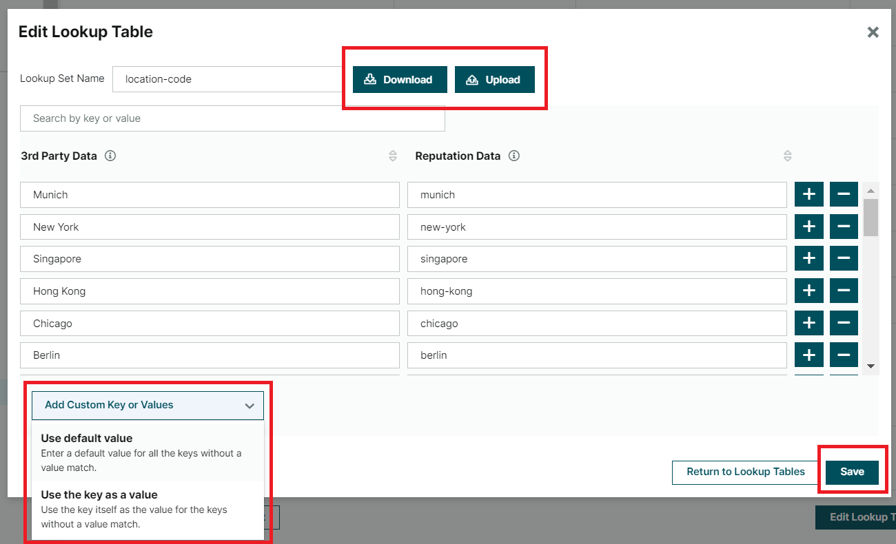 Rep Connect - How to update the Lookup Table
