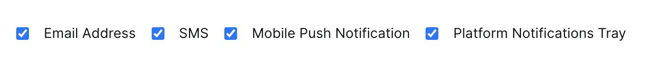 What are types of notifications in the platform?