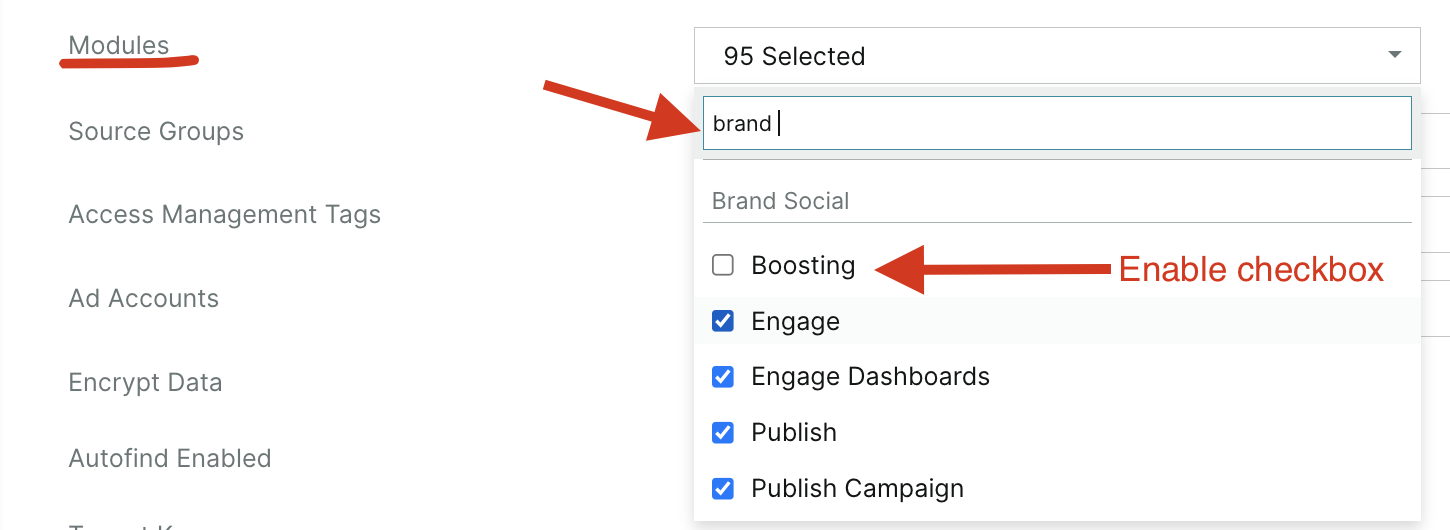 How do I enable Boosting on Facebook(Publish)?